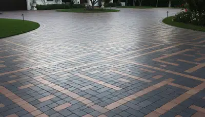 Interlocking paver driveway installation in Pasadena, CA with clean design and expert landscaping finish