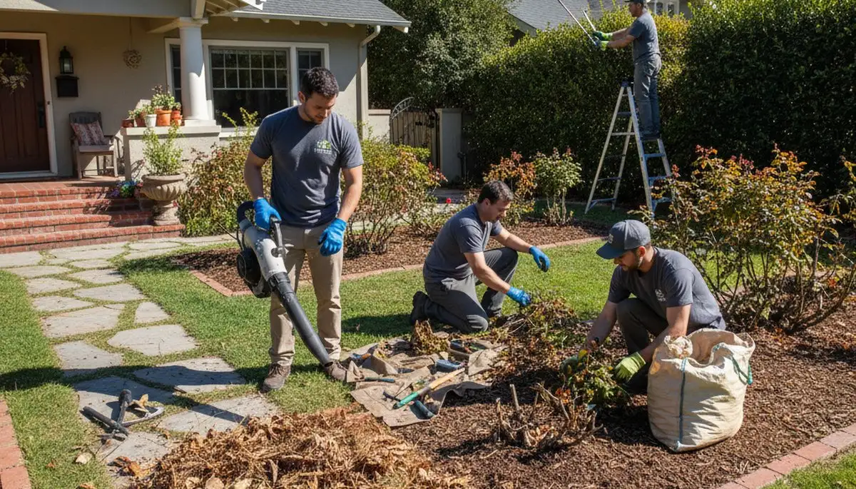 Spring yard cleanup and garden bed renewal by Chop Chop Landscaping in Pasadena, CA